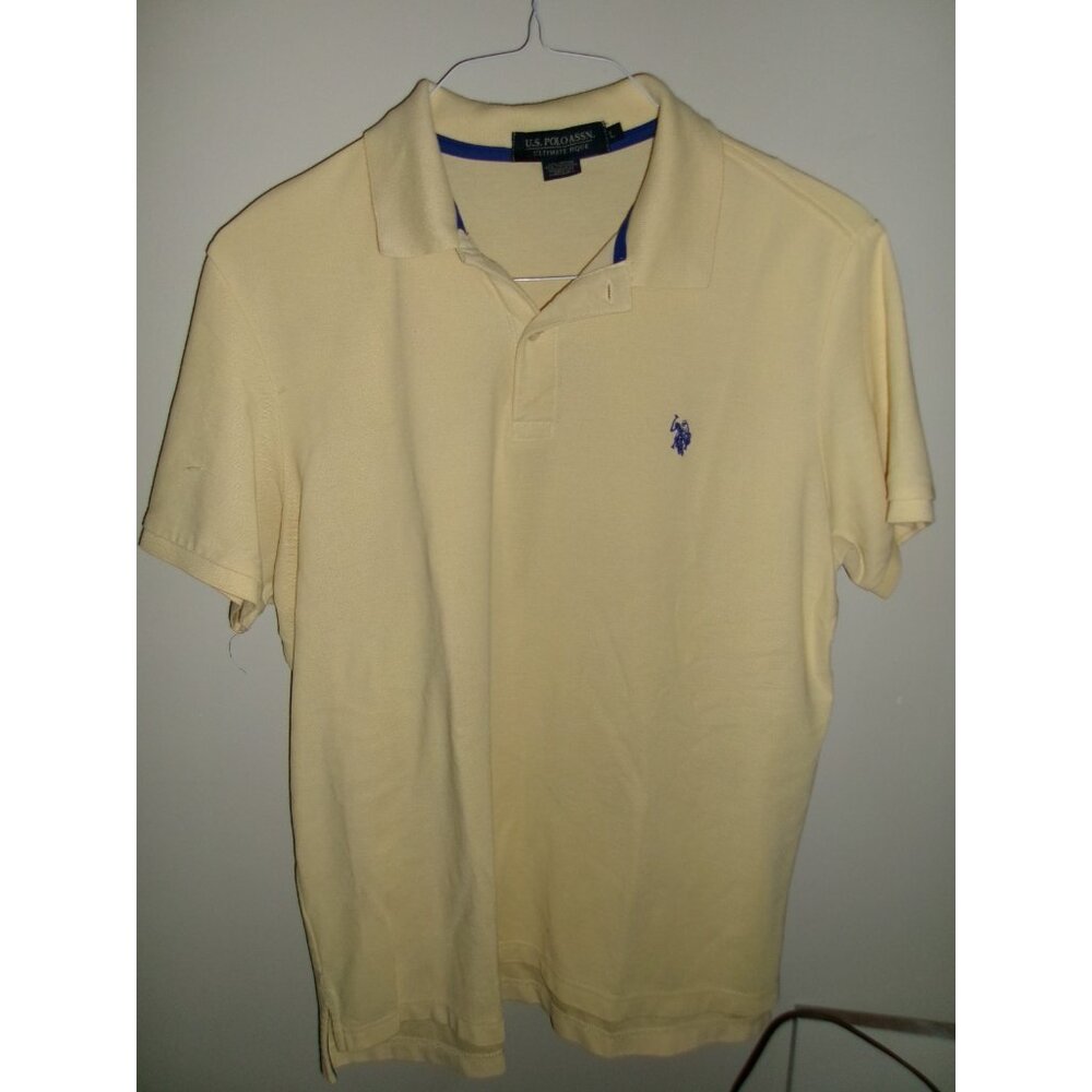 U.S. Polo Assn Ultimate Polo Yellow Short Sleeve Shirt Mens L